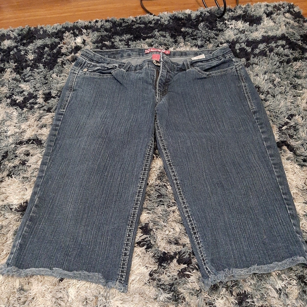 Denim glo bramudas/ skimmers